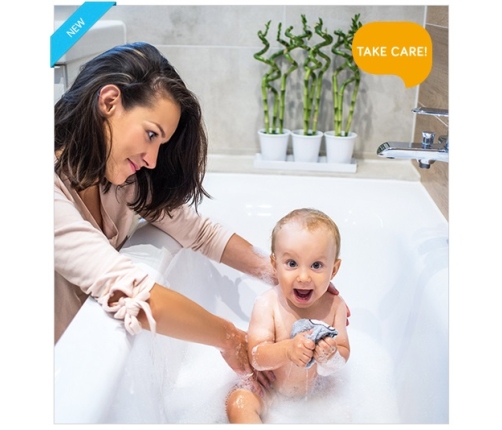 Bambusa cimdiņš bērna mazgāšanai 347/07 pink butterfly