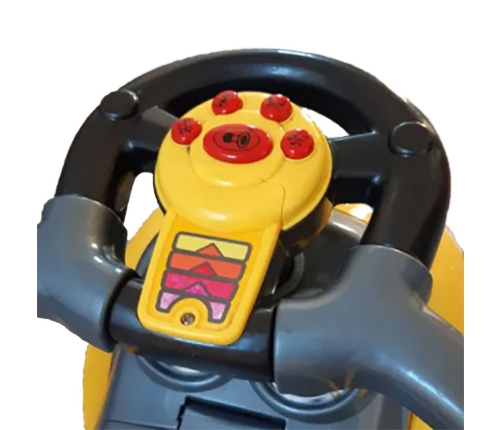 Машинка-толкалка BabyMix MEGA CAR yellow 45840