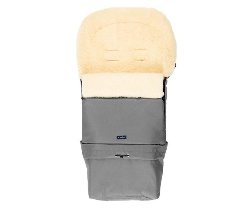 Спальный мешок на овечьей шерсти для коляски Womar SLEEP&GROW Wool Gray S20-015