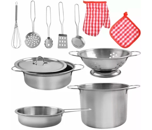 Liels metāla trauku komplekts 13 el. (23444)