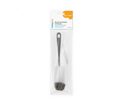 Ёршик для чистки бутылочек и соски BabyOno 720/03 grey