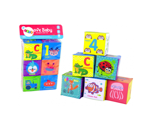 Мягкие кубики 6 шт. 97901