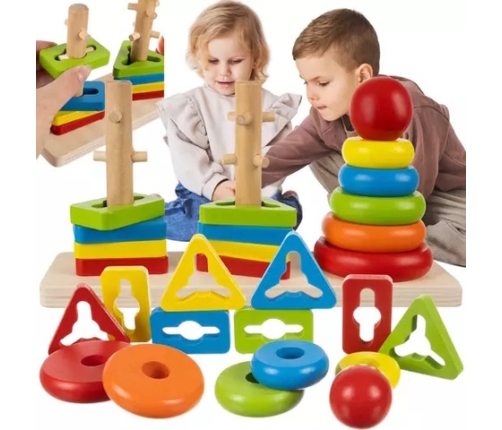 Деревянный сортёр-пирамида 19870