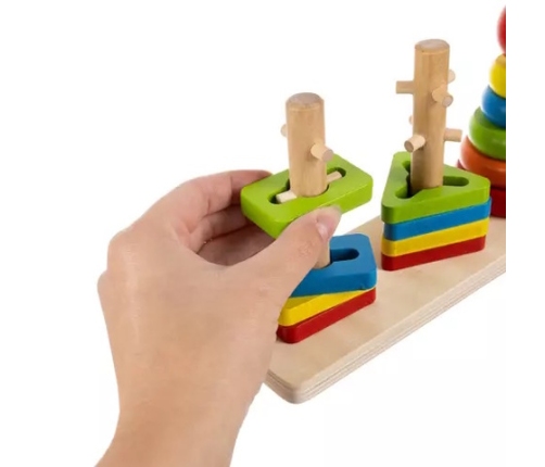 Деревянный сортёр-пирамида 19870