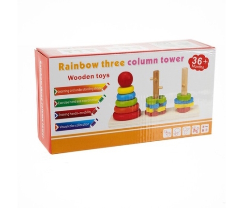 Деревянный сортёр-пирамида 19870