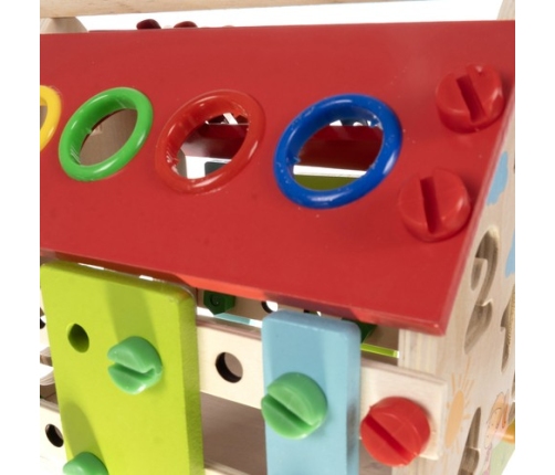 Attīstošais koka klucis-māja 22564