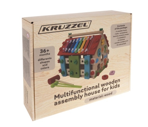 Attīstošais koka klucis-māja 22564