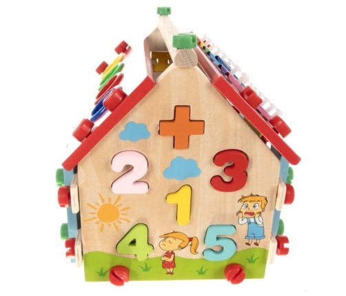 Attīstošais koka klucis-māja 22564