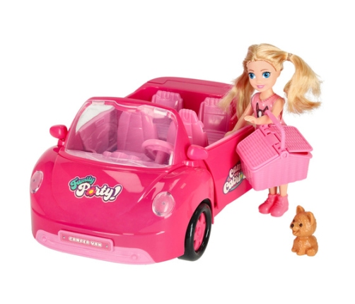 Leļļu auto-kabriolets 26 cm KX3454