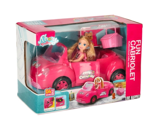 Leļļu auto-kabriolets 26 cm KX3454