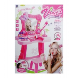 Tualetes galdiņš ar aksesuāriem koferī G1495