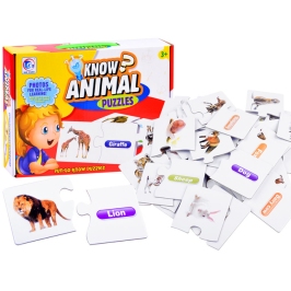 Puzle-dzīvnieki angļu valodā ZA3863 Puzle-dzīvnieki angļu valodā ZA3863