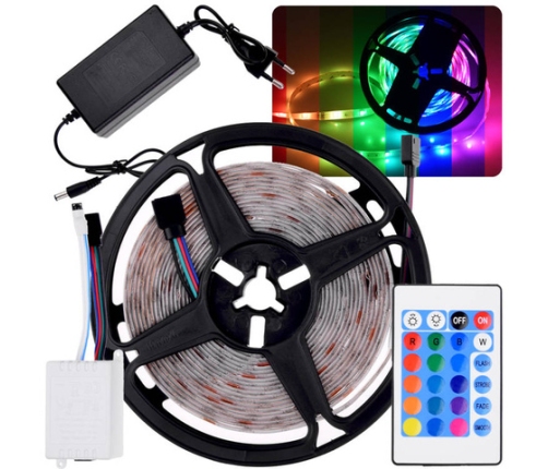 Светодиодная лента (водонепроницаемая) RGB 5 м + пульт ZA4824