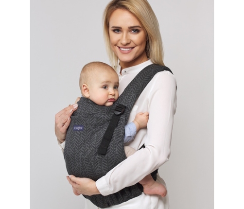 Сумка-кенгуру ERGO graphite leaves N29-004