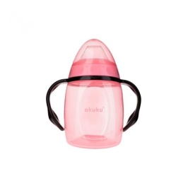 Krūze ar mīksto uzgali AKUKU A0429 pink
