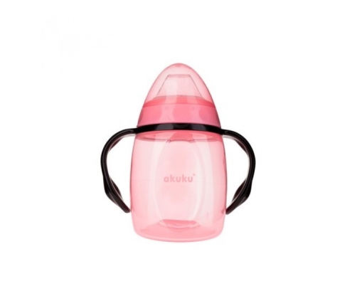 Krūze ar mīksto uzgali AKUKU A0429 pink