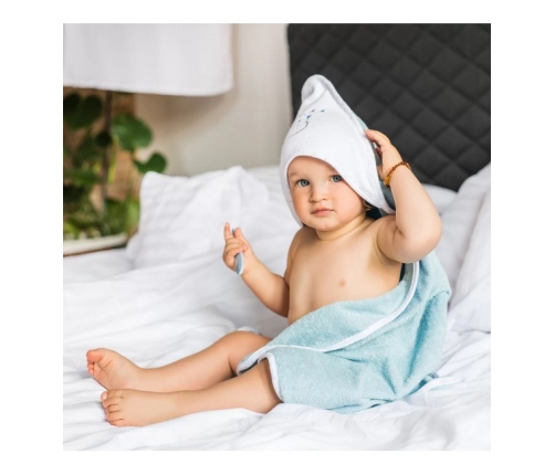 Bērnu dvielis ar kapuci Frotē Babyono 142/09 100x100 cm