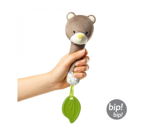 Rotaļlieta ar pīkstuli TEDDY GARDENER BabyOno 1431