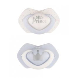 Mānekļi "ROYAL BABY" silikona simetriskās formas 0-6 mēn., Canpol 22/650 blue (2 gab.) [A]