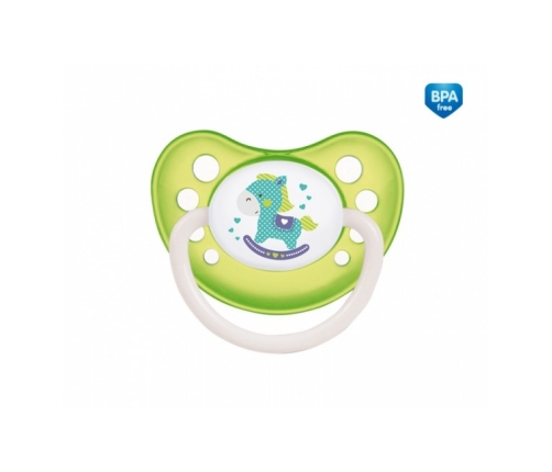 Пустышка TOYS силиконовая анатомическая 0-6m  23/256 green