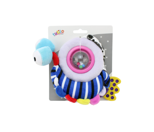 Плюшевая УЛИТКА с погремушкой 18 см 4935