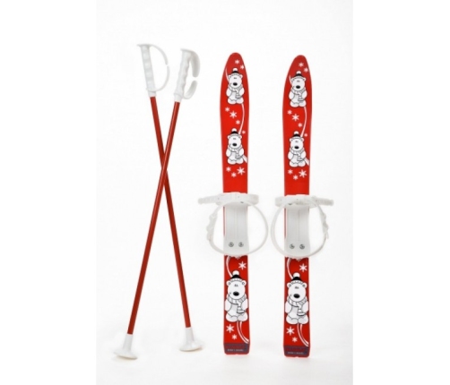 Детские лыжи с палками 70 см 6081