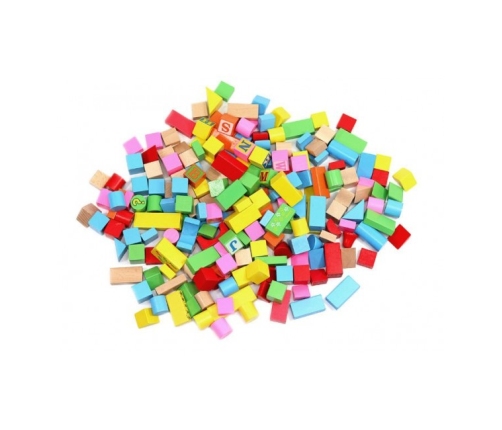 Attīstošā Koka kluču komplekts spainī 200 el. 6521