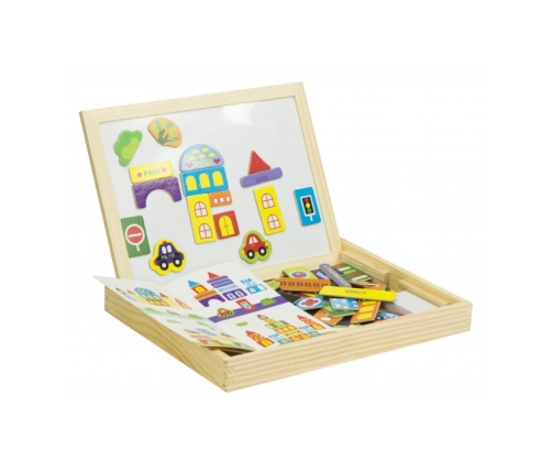 Деревянная доска магнитная, двусторонняя