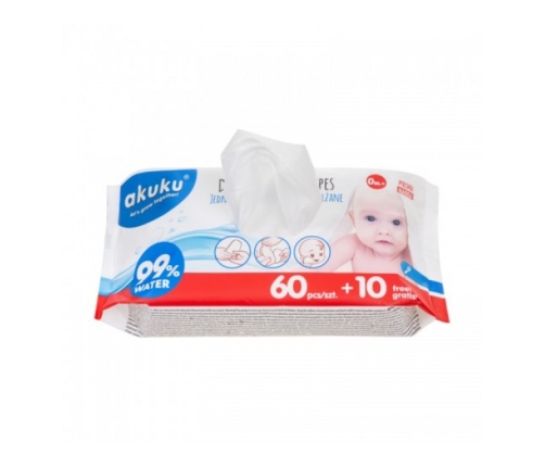 Влажные салфетки AKUKU A0031 (70 шт.)