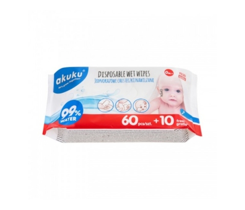 Влажные салфетки AKUKU A0031 (70 шт.)