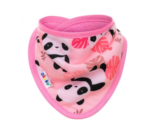 Bērnu priekšautiņš-lakatiņš AKUKU PANDA PINK A1511
