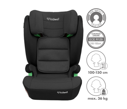 Kidwell Weston Grey/Black Детское автокресло Бустер 15-36 кг