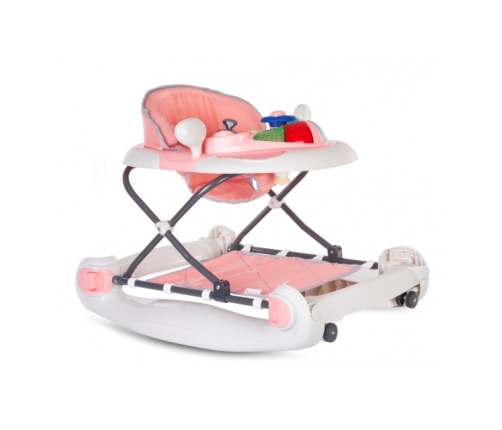 Staigulis ar šūpošanas funkciju SUN BABY AUTO pink/grey B01.022.1.1