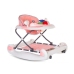 Ходунки с функцией качалки SUN BABY AUTO pink/grey B01.022.1.1