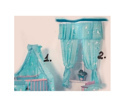 G/v komplekts (4 el.)+loga aizkariņi M-020