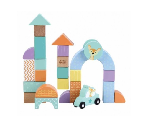 Деревянные кубики MY TOWN SunBaby E01.064.1.1