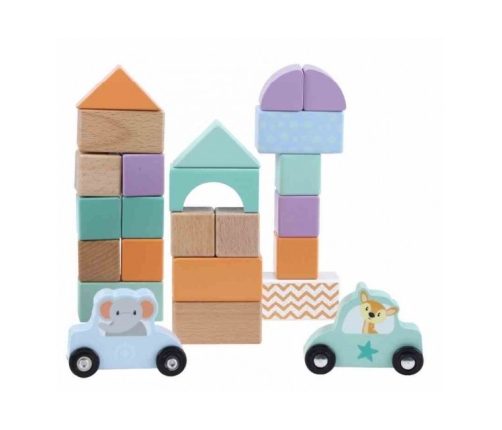 Деревянные кубики MY TOWN SunBaby E01.064.1.1