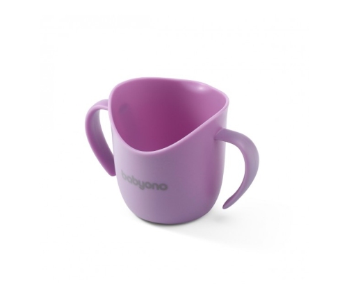 Mācību krūze ergonomiskā 120 ml BabyOno FLOW violet 1463/05