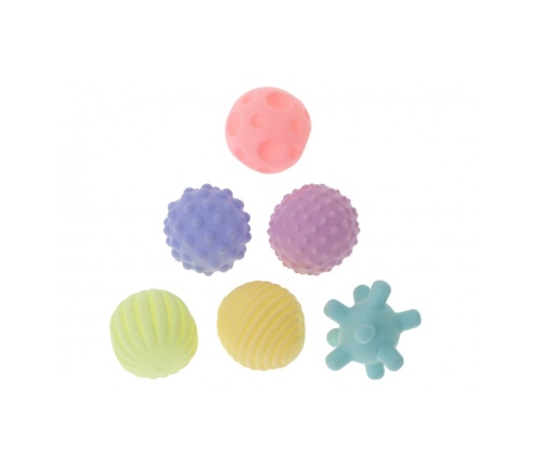 Набор массажно-сенсорных  мячиков (6 шт.) KX6360