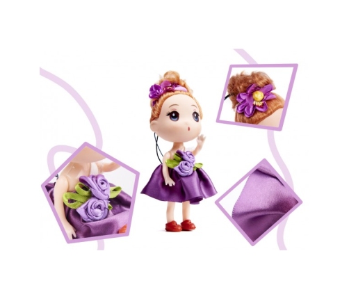 Набор кукол 4 шт. 12 см 3 девочки + 1 мальчик 6361