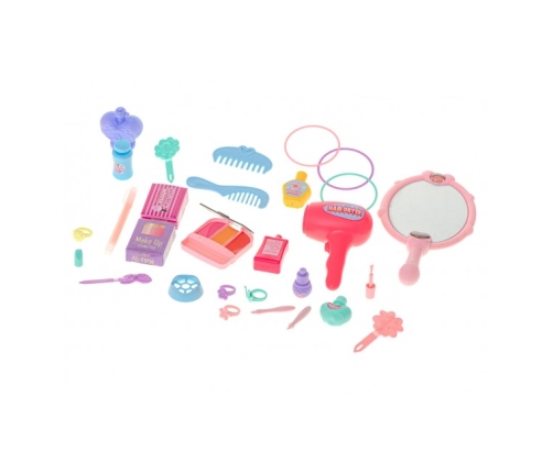 Tualetes galdiņš ar aksesuāriem koferī  KX6389