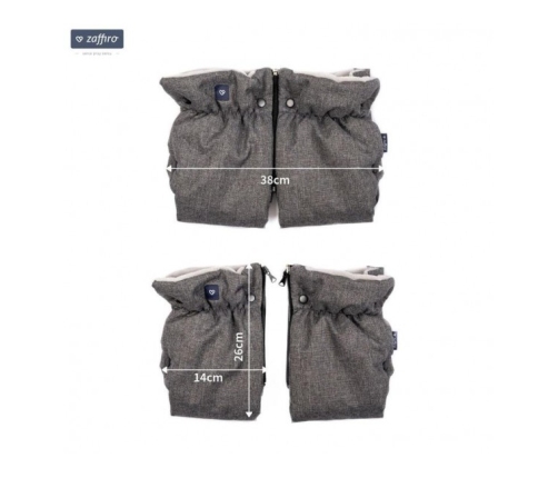 Divdaļīgie ratu cimdi Womar PLUSH SILVER M-058