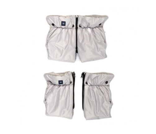 Divdaļīgie ratu cimdi Womar PLUSH SILVER M-058