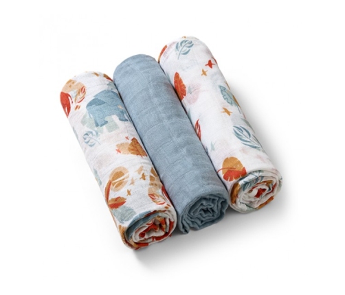 Autiņu komplekts Muslīns 3 gb. BabyOno SUPER SOFT 348/07