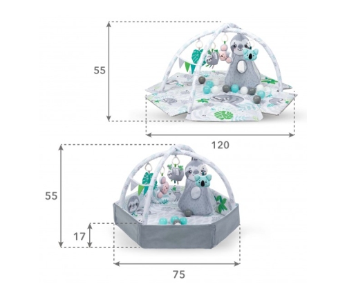 Attīstošais paklājs Kidwell YOGA