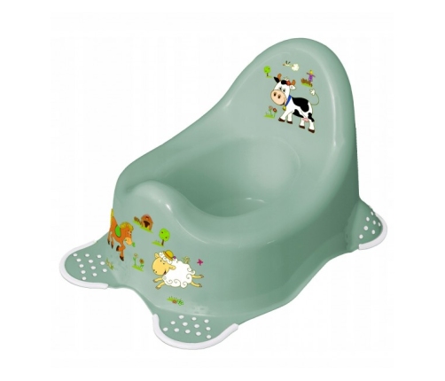Bērnu podiņš Keeper FUNNY FARM nordic green