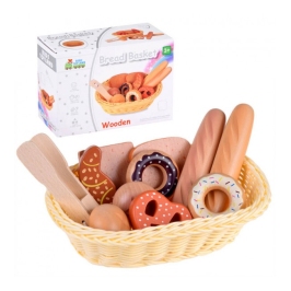 Хлебница с деревянными продуктами ZA4134