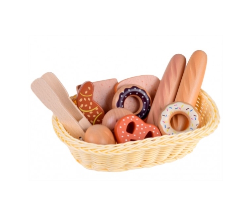 Хлебница с деревянными продуктами ZA4134