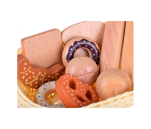 Хлебница с деревянными продуктами ZA4134