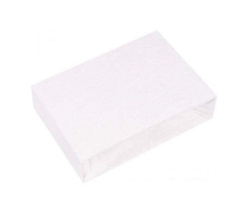 Простыня махровая на резинке 120x60 cm WHITE (610)